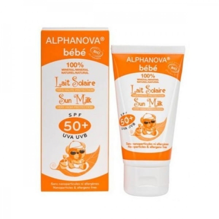 ALPHANOVA BEBE BIO Krem przeciwsłoneczny dla dzieci SPF 50+, 50ml